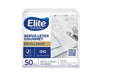 Servilleta Gourmet Excellence Doblada en 8